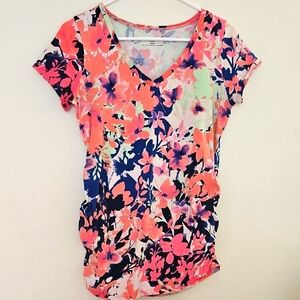 Medium Motherhood Maternity Pink Graphic Short Sleeve‎ Tee